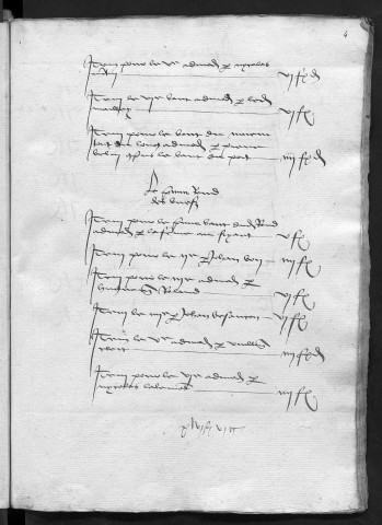 Comptes de la Ville de Besançon, recettes et dépenses, Compte de Fourcault Voituron (1er janvier - 31 décembre 1474)