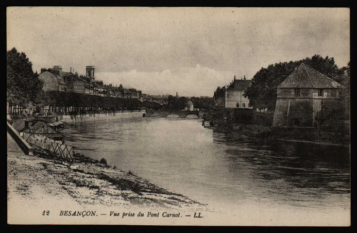 Besançon. Vue prise du Pont Carnot [image fixe] , Besançon : LL., 1910/1918