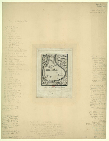 Plan de l'ancien Besançon. , [S.l] : [s.n], [1700-1800]