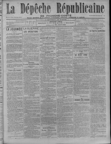 20/07/1904 - La Dépêche républicaine de Franche-Comté [Texte imprimé]