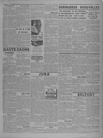 06/07/1938 - Le petit comtois [Texte imprimé] : journal républicain démocratique quotidien
