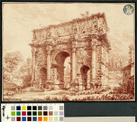 Vue de l'arc de Constantin à Rome / Pierre-Adrien Pâris , [S.l.] : [P.-A. Pâris], [1772-1774]