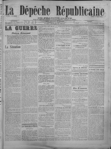 10/03/1917 - La Dépêche républicaine de Franche-Comté [Texte imprimé]