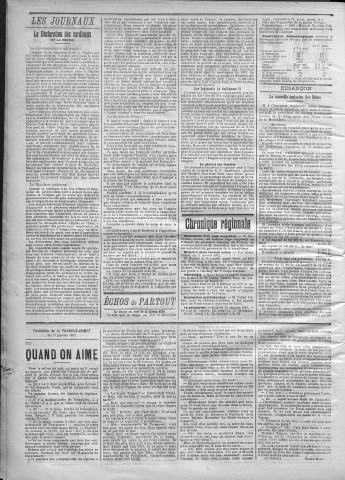 23/01/1892 - La Franche-Comté : journal politique de la région de l'Est