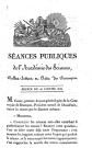 1826-1827 - Séances publiques