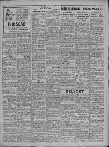 27/05/1936 - Le petit comtois [Texte imprimé] : journal républicain démocratique quotidien