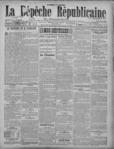 04/06/1925 - La Dépêche républicaine de Franche-Comté [Texte imprimé]