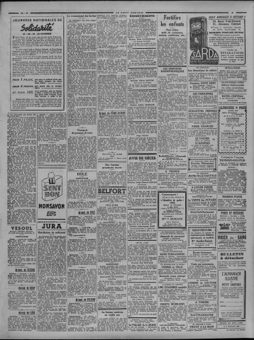 25/11/1941 - Le petit comtois [Texte imprimé] : journal républicain démocratique quotidien