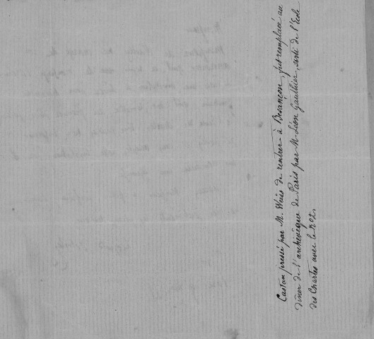 Ms 1874 - Lettres de Léopold Delisle à Auguste Castan et à Mme Castan (1855-1910)