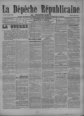 23/03/1915 - La Dépêche républicaine de Franche-Comté [Texte imprimé]