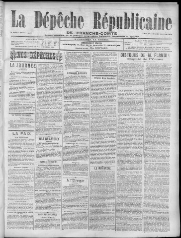 13/06/1905 - La Dépêche républicaine de Franche-Comté [Texte imprimé]