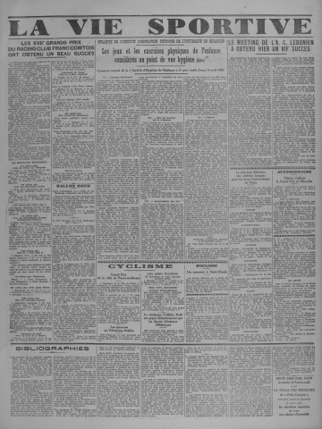 28/08/1933 - Le petit comtois [Texte imprimé] : journal républicain démocratique quotidien