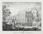Ruines de Château de l'Abbaye de Cherlieu [estampe] : Haute-Saône / [signé] C.P. Lainé, lithographie de Pointurier à Dole , Dole : Pointurier, [1800-1899]