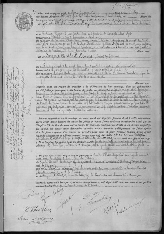 Registre des mariages, 1907