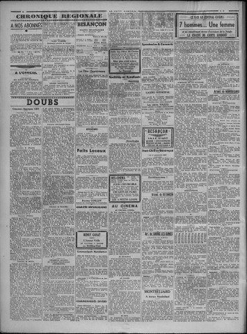 04/09/1937 - Le petit comtois [Texte imprimé] : journal républicain démocratique quotidien