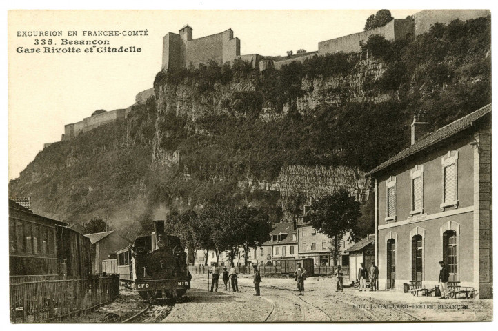 Besançon Gare Rivotte et citadelle [image fixe] , Besancon : L. Gaillard-Prêtre, 1912/1920