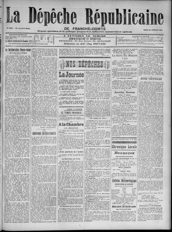 24/02/1914 - La Dépêche républicaine de Franche-Comté [Texte imprimé]