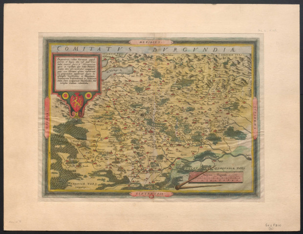 Comitatus Burgundiae. Scala milliarum Burgundiae, 10 [Document cartographique] , 1550/1600