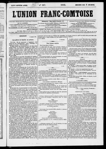 06/12/1882 - L'Union franc-comtoise [Texte imprimé]