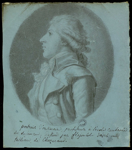 Jean-Jacques Ordinaire, professeur. Buste, de profil gauche [Image fixe] / par Flajoulot , [1800-1840]