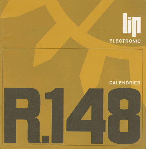 2MDT79 - Calibre Lip R148 Electronic, entretien et réparation : notice technique [1962-1963].