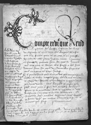 Comptes de la Ville de Besançon, recettes et dépenses, Compte de Pierre de Chaffoy (1er janvier - 31 décembre 1513)