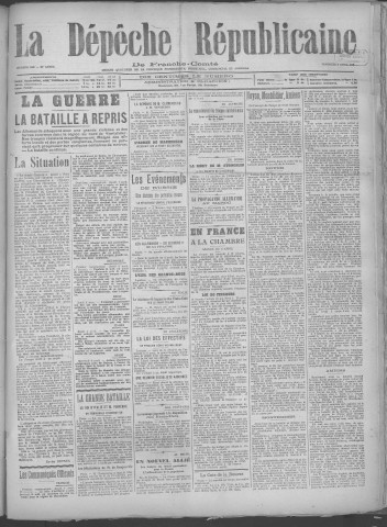 05/04/1918 - La Dépêche républicaine de Franche-Comté [Texte imprimé]