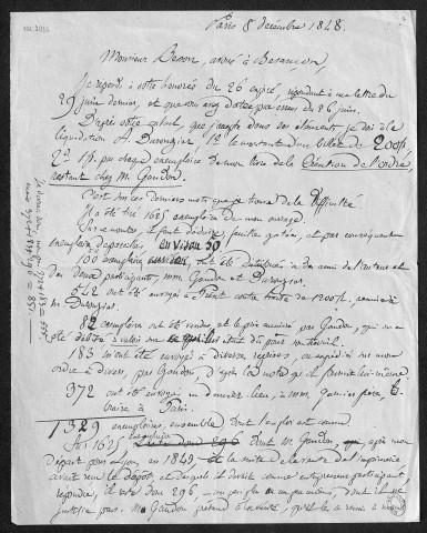 Ms 2936 : Tome III - Lettres et brouillons de lettres envoyées par P.-J. Proudhon : Besson à Girardin