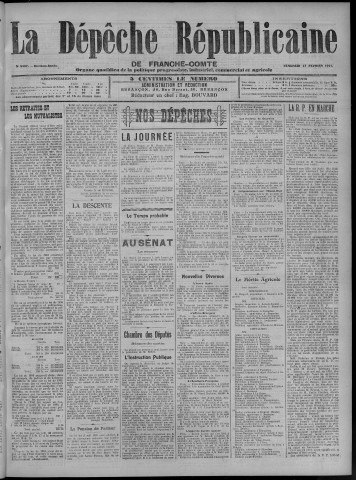 17/02/1911 - La Dépêche républicaine de Franche-Comté [Texte imprimé]