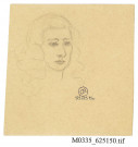 Portrait de femme, dessin de Lou Blazer
