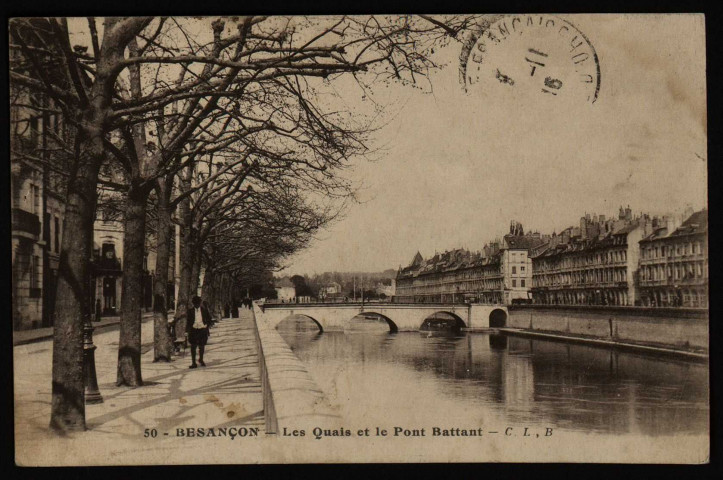 Besançon-les-Bains. Les Quais et le Pont Battant [image fixe] , Besançon : C. Lardier, 1915/1929