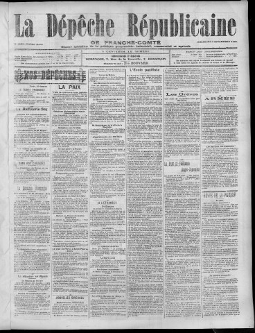 03/09/1905 - La Dépêche républicaine de Franche-Comté [Texte imprimé]