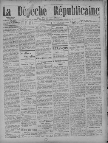 27/09/1920 - La Dépêche républicaine de Franche-Comté [Texte imprimé]
