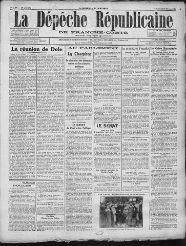 18/02/1931 - La Dépêche républicaine de Franche-Comté [Texte imprimé]