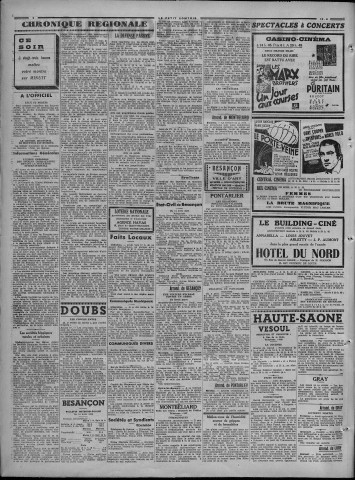 15/04/1939 - Le petit comtois [Texte imprimé] : journal républicain démocratique quotidien