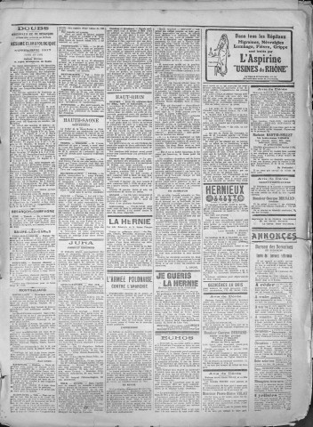 02/01/1918 - La Dépêche républicaine de Franche-Comté [Texte imprimé]