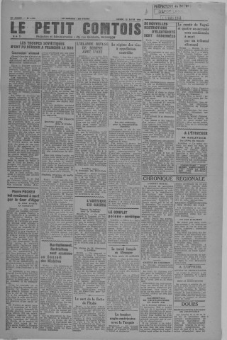 13/03/1944 - Le petit comtois [Texte imprimé] : journal républicain démocratique quotidien