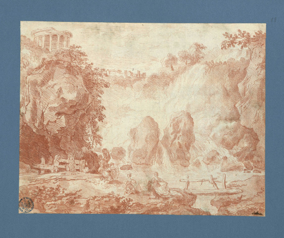 Femmes lavant au bord d'un torrent , [France : Paris], [vers 1775]