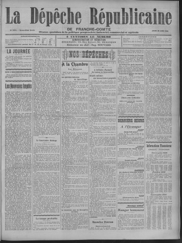 24/06/1909 - La Dépêche républicaine de Franche-Comté [Texte imprimé]