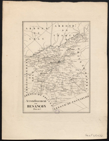 Petites cartes d'arrondissements de Valluet. [Document cartographique] , 1875/1900
