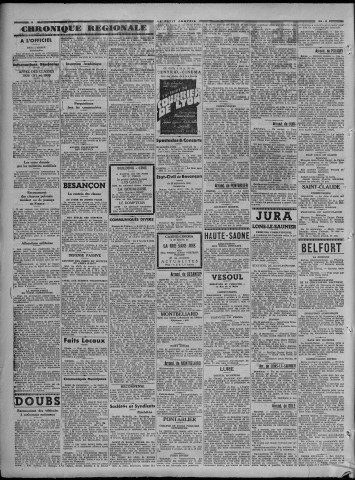 29/09/1939 - Le petit comtois [Texte imprimé] : journal républicain démocratique quotidien