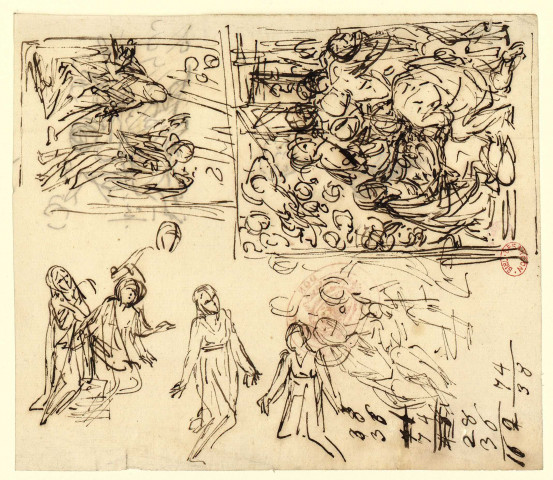 Esquisse d'une nativité [Dessin] , [S.l.] : [s.n.], [1750-1799]