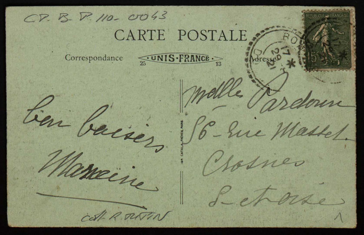 Besançon - Vue Générale du Quartier Saint-Jean, Citadelle Chaudanne et Rosemont [image fixe] , Paris : B. F. "Lux" ; Imp. Catala frères, 1904-1921