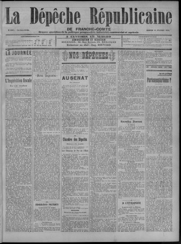 11/02/1911 - La Dépêche républicaine de Franche-Comté [Texte imprimé]