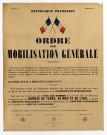 Ordre de mobilisation générale 1939, affiche