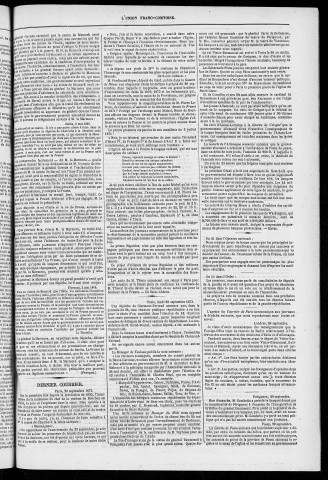 30/09/1873 - L'Union franc-comtoise [Texte imprimé]