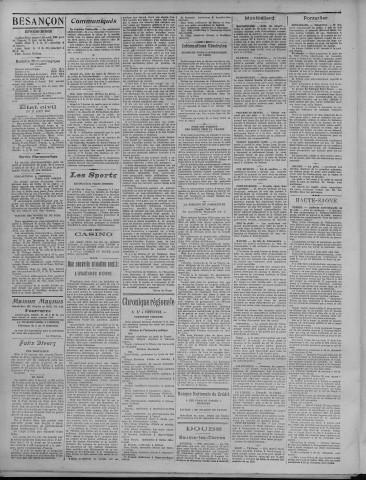 18/08/1923 - La Dépêche républicaine de Franche-Comté [Texte imprimé]