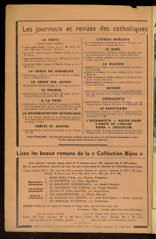 Almanach du Pèlerin [Texte imprimé]
