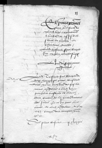 Comptes de la Ville de Besançon, recettes et dépenses, Compte de Estienne Bourgeois (1er janvier - 31 décembre 1547)