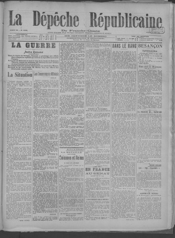 01/06/1918 - La Dépêche républicaine de Franche-Comté [Texte imprimé]